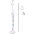 30 Inches LED Light Up Balloon Stand 3 Modes Flashing Table Balloon Stand Kit Balloons Decoration and Centerpieces For Floor Or Table 2 IN 1 Base, Pole & With Balloon Ring For Birthday Wedding Anniversary Bridal Shower Baby Shower & Party Decoration. 
