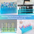 Test Tube Rack for 12-13mm Tubes, 50 Slot Capacity | Heavy-Duty Plastic Holder for Lab Experiments, Science Projects, Storage & Educational Use. 