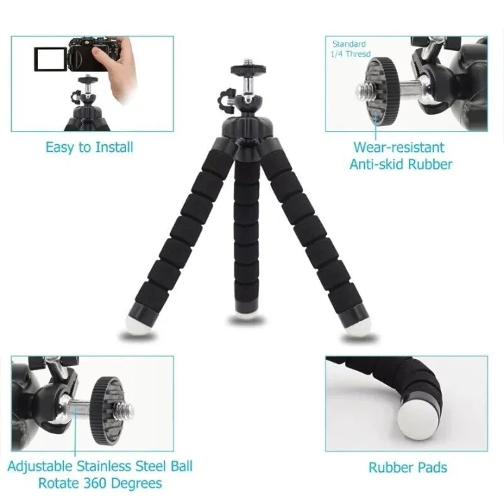 Mini%20Flexible%20Foam%20Tripod%20Octopus%20Stand%20for%20Cell%20Phone%20Camera%20-%20Image%205