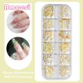 Nail Art Accessories Sparkling Aurora Rhinestone Nail Art Kit Create ning Nail Looks with Flat Bottom Manicure Accessories Stylish Nail Looks. 