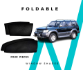 Toyota Land Cruiser Prado FJ90 Sun Shades - Window Shades - 4 Pcs - Black. 