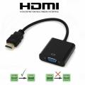 hdmi to vga HDMI INPUT to VGA OUTPUT Converter Adapter FOR PC DVD TV Monitor. 