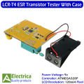 LCR-T4 ESR Transistor Diode Triode Capactitance MOS PNP NPN Tester Meter by elecrica( with 9v Battery ). 