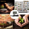 Mini Digital Hygrometer Thermometer Gauge with Probe LCD Display Temperature Fahrenheit Humidity Meter for Incubator, Reptile Plant Terrarium, Humidor, Guitar Case, Greenhouse. 