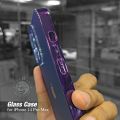 Deep Purple Matte Glass Case for iPhone 14 Pro & 14 Pro Max. 