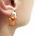 Animal Biting Earrings Cute Animal Cartoon Dinosaur Bite Ear Stud Small Animal Dinosaur Earrings Shark Metal Cute Mini Jewelry. 
