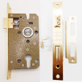 Golden lock body/machine for door handle lock. 
