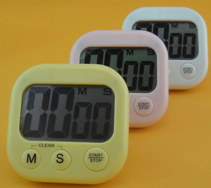 99 minutes 59 seconds kitchen timer stopwatch digital timing reminder with stand magnet cooking steaming timing alarm clock