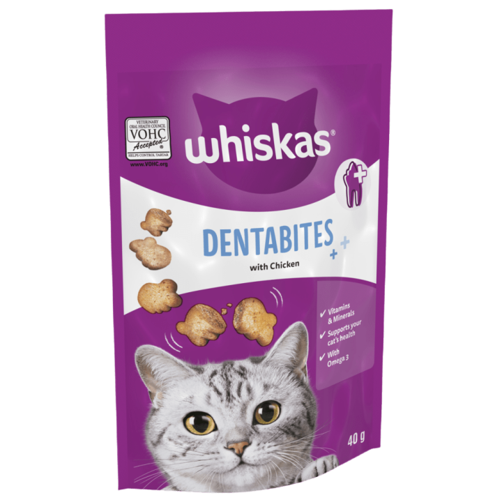 Whiskas Dentabites Cat Treats With Chicken -  40G