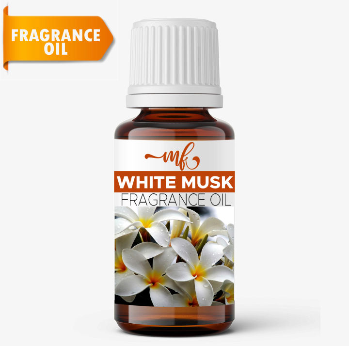 Moonflower's White Musk Fragrance Oil - Scented Oil for Candles, Aromatherapy, Perfumes, Crafting, Cosmetics & DIY