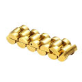 Hophop Style Stainless Steel Dubai Gold Ring Men Watch Link Chain Ring Custom Adjustable Size. 