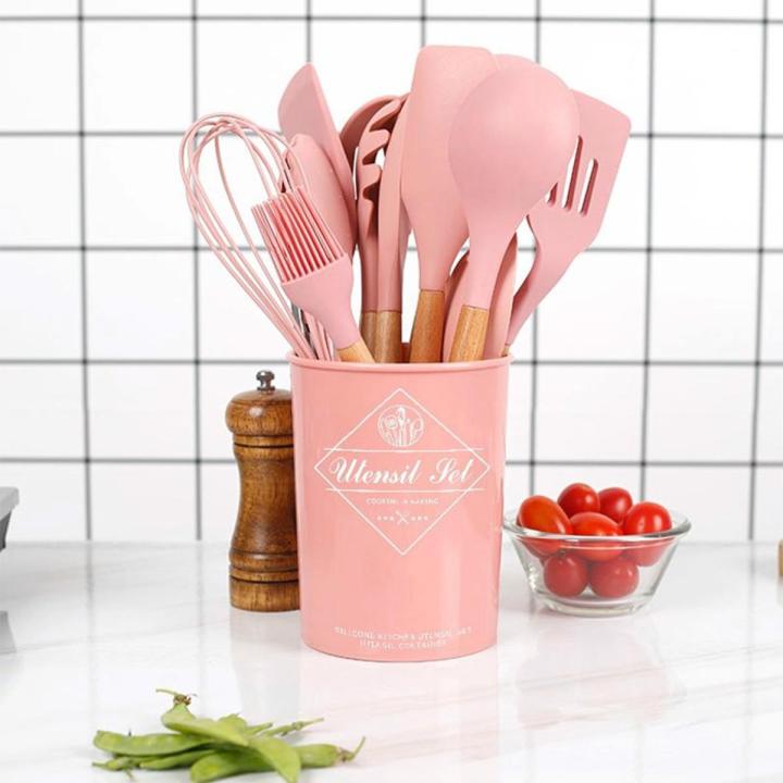 12-Piece Silicone Cooking Utensils Set – Heat Resistant Non