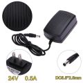 DC24V 0.5A Adapter AC 100V-240V to DC 24V  Supply Adapter(Black)-US Plug - intl. 