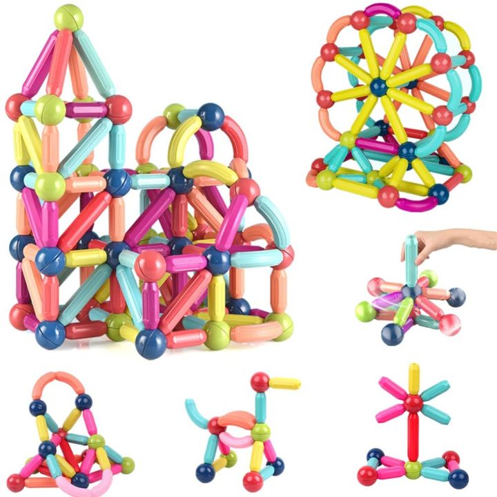 42Pcs Big Size Magnetic Stick Building Blocks Game Magnets Children Set Kids Magnets For Children Magnetic Toy Bricks