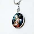 Ertugrul Ghazi Bey Turkish QAYI Glass Coated Shiny Key Chain. 