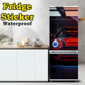 Self adhesive Fridge Door Sticker Oil Proof Scratch Proof - RED. 