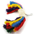 Parrot Colorful Cotton Rope Pet Bird Chew Climb Biting Hanging Toy Cage Decor. 
