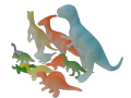 11Pcs Dino Valley Toys Set  for kids, Dinosaur World, Jurassic world, Glow in dark, (Different Size). 