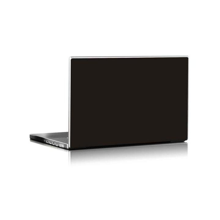 Universal Laptop Back Skin Matte Texture - Black/Laptop Back Wallpaper