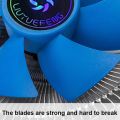 CPU Cooler 3 Pin 1800RPM Quiet PC Radiator Fan for Intel AMD 775 1150 1151 1155 Silent Ventilador for Intel Socket LGA. 
