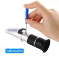 Refractometers Refractometer 0-90% Brix RHB-90ATC Handheld Brewing Auto Refractometer Fruit Sauce Meter Sugar Refractomer. 