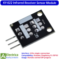 KY-022 Infrared Receiver Sensor Module for Arduino, Remote Control & DIY Electronics Projects by Electrica. 