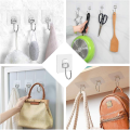 Pack of 10- Magic Hook Without Nails Transparent Strong Sticky Heavy Magic Wall Hook Reusable Adhesive Hooks Suction Cup Hook Hanger Strong Vacuum Holder For Wall Door Bathroom Kit. 