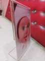 photo frame acrylic with wide base. 