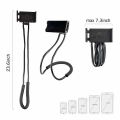 Flexible Neck Mobile Tab Stand Holder Lazy Waist Support Selfie Live Show Holder Table Car Phone Tablet Holder Stand Bracket Free Your Hand 4-10 inch. 