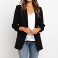 Women Loose Blazer Top Long Sleeve Casual Jacket Ladies Office Wear Coat Blouse. 