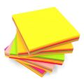 Multicolor Sticky Notes, Bright Colours Self-Stick Memo Pad Paper 3X3 inch Square - Pack of 1 / 100 Sheets. 