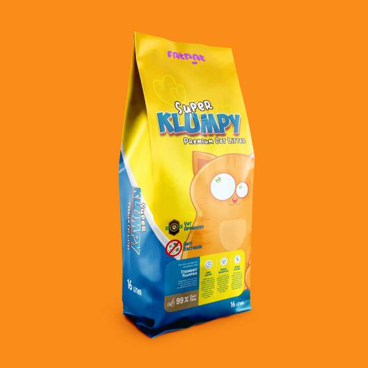 Klumpy Super Premium Klumpy Cat Litter - 16 Litre - Odor Control Litter - Best ...