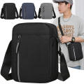 Waterproof Travel Shoulder Bag Black Cross Body Messenger Bag Waterproof Men's Messenger Bag Black Men's Messenger Bag Cross Body Shoulder Bag For Men. 