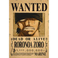 PinShang Kraft Paper Posters One Piece Luffy 1.5 Billion Bounty Wanted Posters Vintage Anime Wall Stickers. 