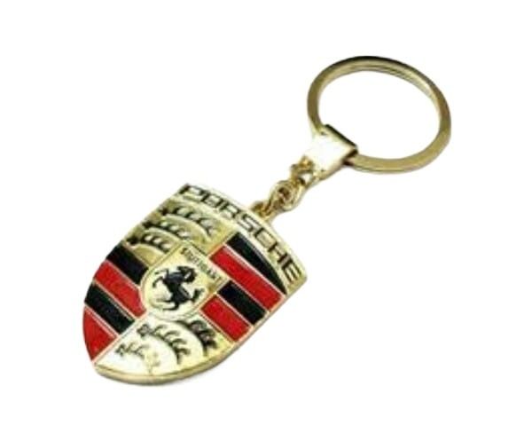 Porsche keychain original golden colour