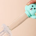 Baby bear feeder, anti choking drinking device babies, syringe style water feeding and medication straw for young children. 