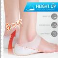 Invisible Height Increase Insoles, Unisex Soft Socks Gel Heel Pads with Arch Support. 