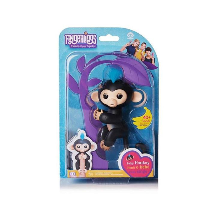 Fingerlings - Interactive Baby Monkey - Finn - Black