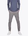 Grey  Cotton Men Slim Fit Chinos. 