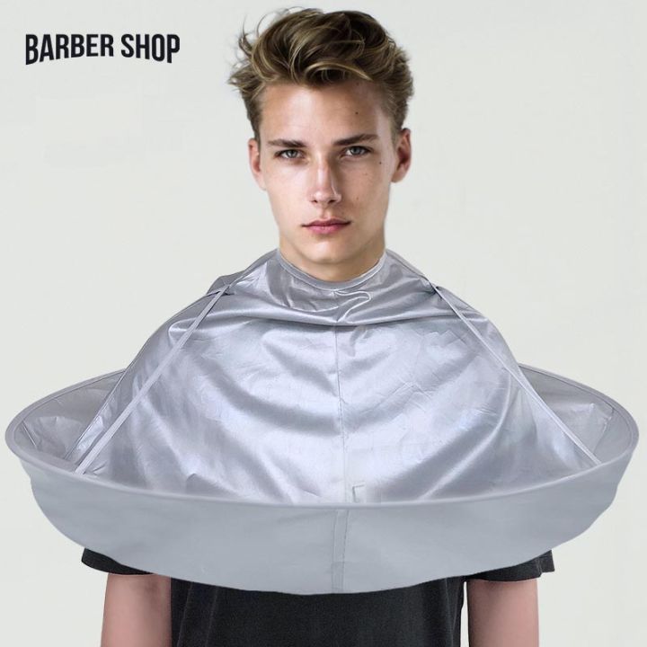 Superman Ruoias Hair Cut Umbrella Capes Haircut Cloak Cloth Hair Dye Three-Dimensional Breathable Household Haircut Cloak Foldable Haircut Tool