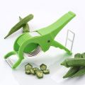 Vegetable & Fruit Multi Cutter With Peeler Bhindi Cutter Slicer Stainless Steel 5 Blade Vegetable Cutter. 