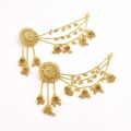 Jhumka set with sahara chains. 