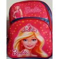 Barbie High Quality Cartoon Character School Bag for Primary Level Kids. 