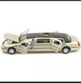 Kinsmart metal limousine car 7" die cast model car limousine toy car for kids baby. 