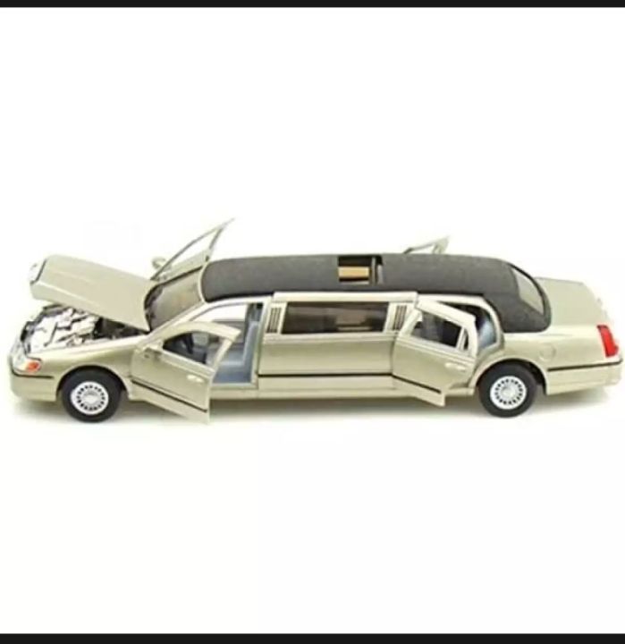 Kinsmart%20metal%20limousine%20car%207"%20die%20cast%20model%20car%20limousine%20toy%20car%20for%20kids%20baby%20-%20Image%202