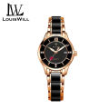 LouisWill Ladies Fashion Watch Retro Quartz Watch 30M Waterproof Watch Ceramics Thin Strap Watch Roman Numerals Dial Watches Luxury Design Watch Wristwatch with Calender Luminous Pointers. 