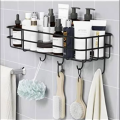 Bathroom shelves. 