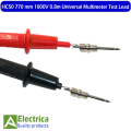 1 Pair HC50 770 mm 1000V 0.8m Probe Test Lead Wire Pen Needle Tip for Universal Digital Multimeter Tester Wire Cable Test HC50 Leads by Electrica. 
