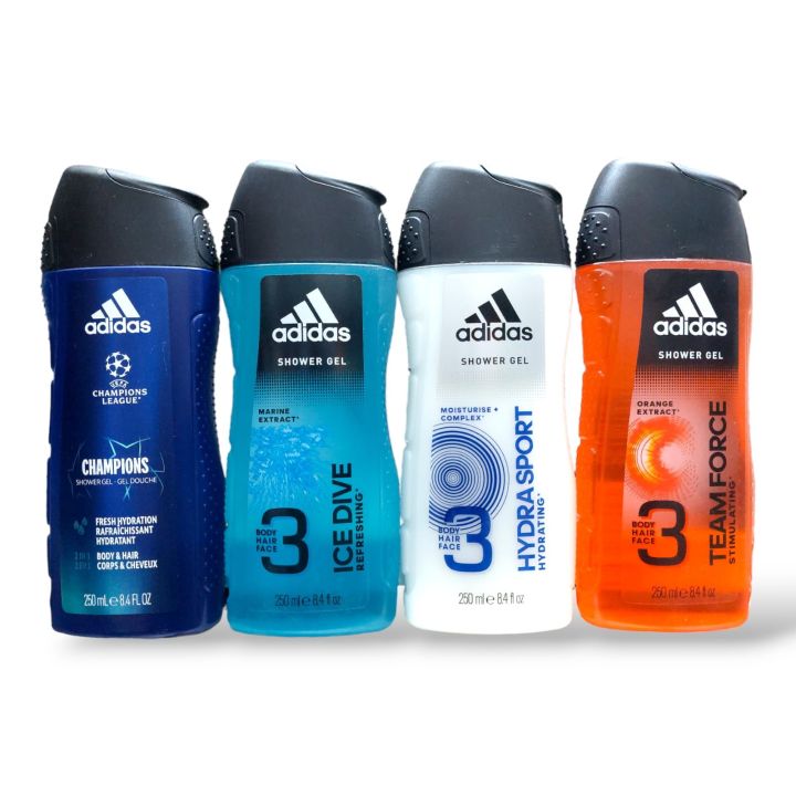 3 in 1 Adidas Body wash For Men 250ml 1pc
