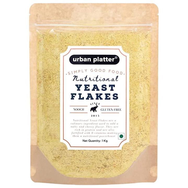 Urban Platter Nutritional Yeast Flakes, 1Kg [Fortified with Vitamin B12, Gluten Free, Nutty and Cheesy Tasting Nooch, Perfect for Vegans and Vegetarians | HoReCa Pack |